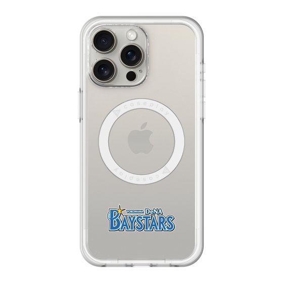 スリムプロテクションプレミアムケース with MagSafe［ 横浜DeNAベイスターズ - チームロゴ - クリア ］