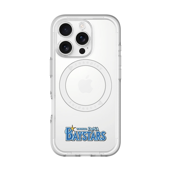 スリムプロテクションプレミアムケース with MagSafe［ 横浜DeNAベイスターズ - チームロゴ - クリア ］