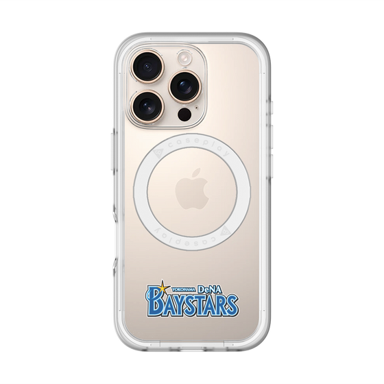 スリムプロテクションプレミアムケース with MagSafe［ 横浜DeNAベイスターズ - チームロゴ - クリア ］