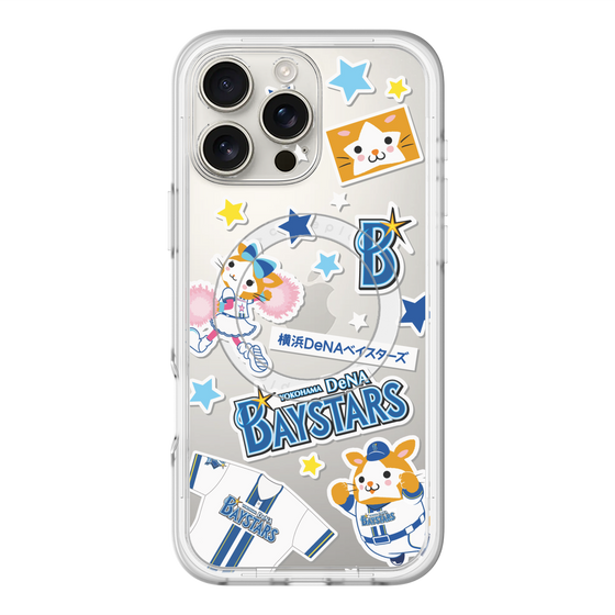 スリムプロテクションプレミアムケース with MagSafe［ 横浜DeNAベイスターズ - ステッカー ］