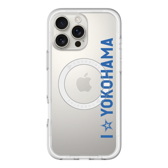 スリムプロテクションプレミアムケース with MagSafe［ 横浜DeNAベイスターズ - I ☆ YOKOHAMA - 縦 ］