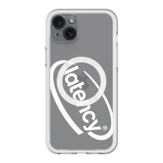 スリムプロテクションプレミアムケース with MagSafe［ LATENCY - Circle logo - Clear ］