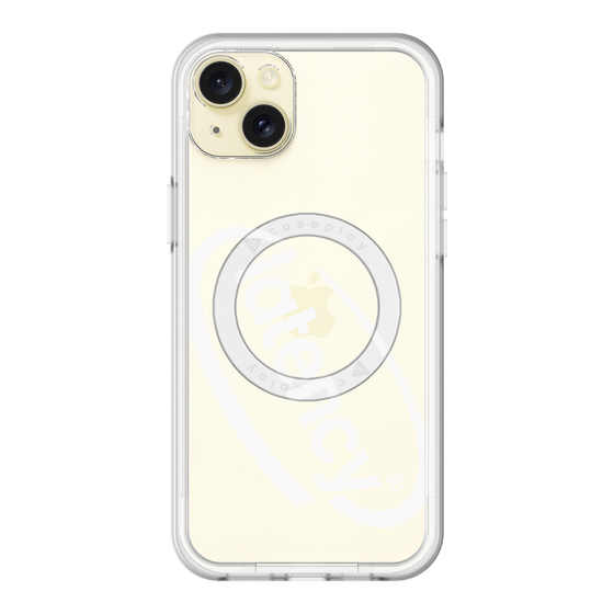スリムプロテクションプレミアムケース with MagSafe［ LATENCY - Circle logo - Clear ］
