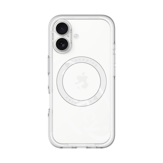 スリムプロテクションプレミアムケース with MagSafe［ LATENCY - Circle logo - Clear ］