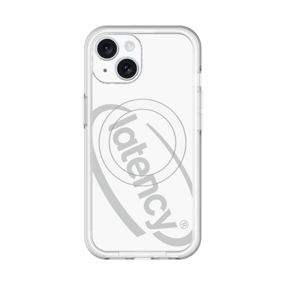 スリムプロテクションプレミアムケース with MagSafe［ LATENCY - Circle logo - White ］