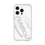 スリムプロテクションプレミアムケース with MagSafe［ LATENCY - Circle logo - White ］