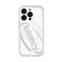 スリムプロテクションプレミアムケース with MagSafe［ LATENCY - Circle logo - White ］