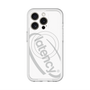 スリムプロテクションプレミアムケース with MagSafe［ LATENCY - Circle logo - White ］