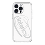 スリムプロテクションプレミアムケース with MagSafe［ LATENCY - Circle logo - White ］