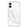 スリムプロテクションプレミアムケース with MagSafe［ LATENCY - Circle logo - White ］