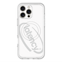 スリムプロテクションプレミアムケース with MagSafe［ LATENCY - Circle logo - White ］
