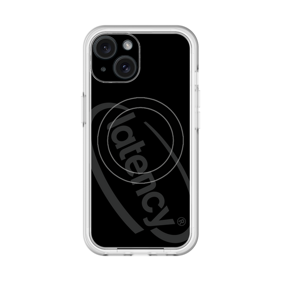 スリムプロテクションプレミアムケース with MagSafe［ LATENCY - Circle logo - Black ］