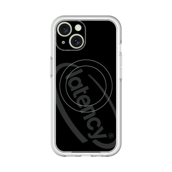スリムプロテクションプレミアムケース with MagSafe［ LATENCY - Circle logo - Black ］