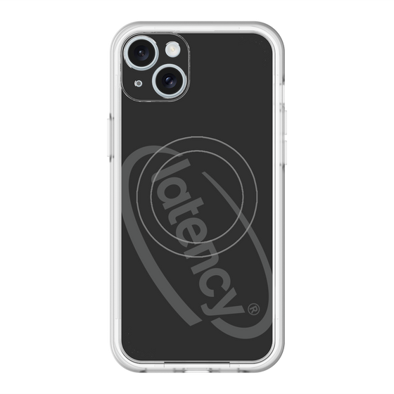 スリムプロテクションプレミアムケース with MagSafe［ LATENCY - Circle logo - Black ］