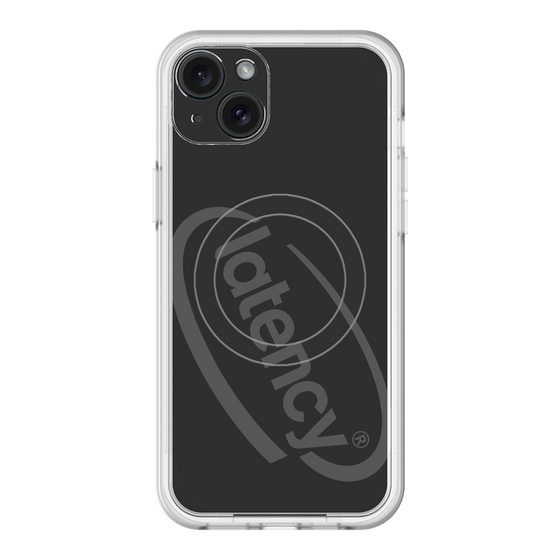 スリムプロテクションプレミアムケース with MagSafe［ LATENCY - Circle logo - Black ］