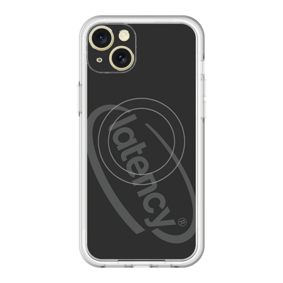 スリムプロテクションプレミアムケース with MagSafe［ LATENCY - Circle logo - Black ］