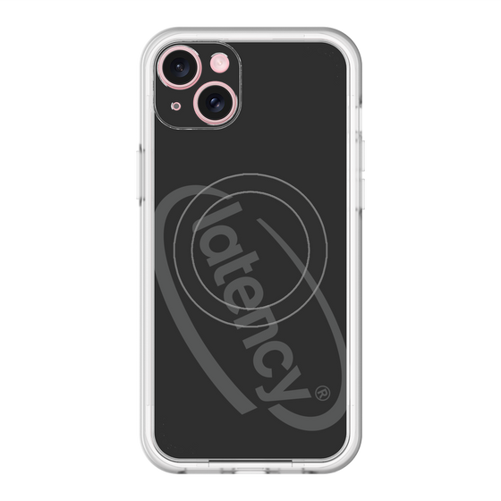 スリムプロテクションプレミアムケース with MagSafe［ LATENCY - Circle logo - Black ］
