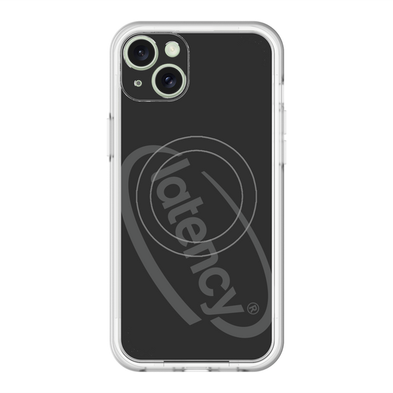 スリムプロテクションプレミアムケース with MagSafe［ LATENCY - Circle logo - Black ］