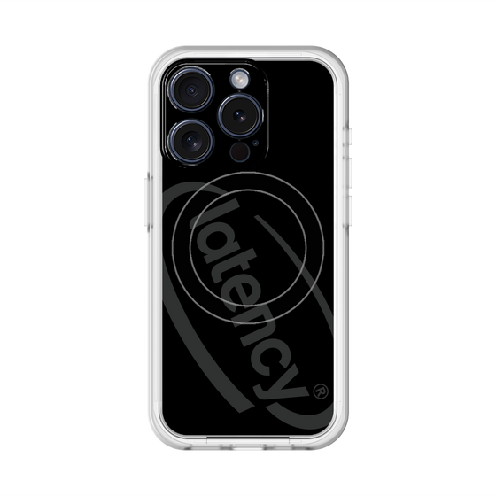 スリムプロテクションプレミアムケース with MagSafe［ LATENCY - Circle logo - Black ］