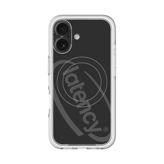 スリムプロテクションプレミアムケース with MagSafe［ LATENCY - Circle logo - Black ］