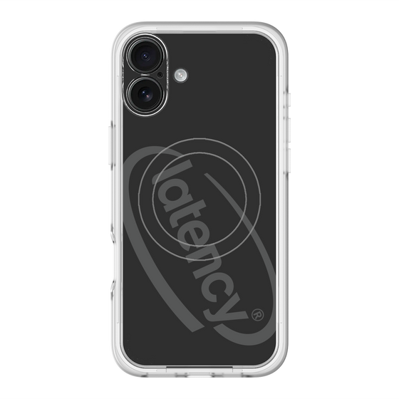 スリムプロテクションプレミアムケース with MagSafe［ LATENCY - Circle logo - Black ］