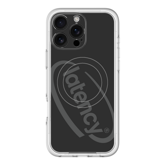 スリムプロテクションプレミアムケース with MagSafe［ LATENCY - Circle logo - Black ］