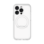 スリムプロテクションプレミアムケース with MagSafe［ LATENCY - Logotype - White ］