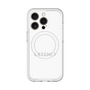 スリムプロテクションプレミアムケース with MagSafe［ LATENCY - Logotype - White ］