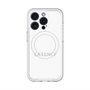 スリムプロテクションプレミアムケース with MagSafe［ LATENCY - Logotype - White ］