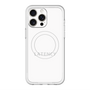 スリムプロテクションプレミアムケース with MagSafe［ LATENCY - Logotype - White ］