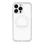 スリムプロテクションプレミアムケース with MagSafe［ LATENCY - Logotype - White ］