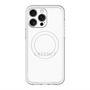 スリムプロテクションプレミアムケース with MagSafe［ LATENCY - Logotype - White ］