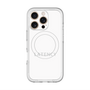 スリムプロテクションプレミアムケース with MagSafe［ LATENCY - Logotype - White ］