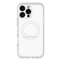 スリムプロテクションプレミアムケース with MagSafe［ LATENCY - Logotype - White ］