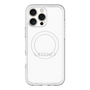スリムプロテクションプレミアムケース with MagSafe［ LATENCY - Logotype - White ］