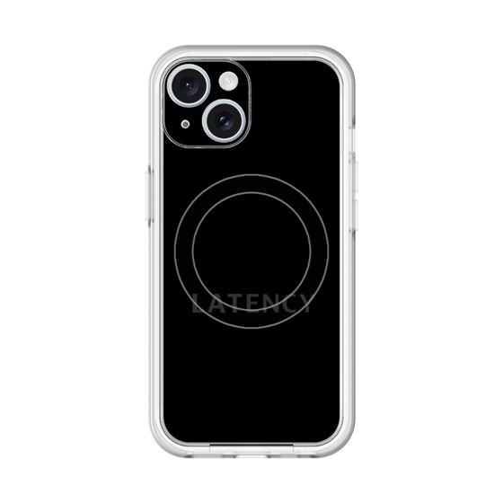 スリムプロテクションプレミアムケース with MagSafe［ LATENCY - Logotype - Black ］