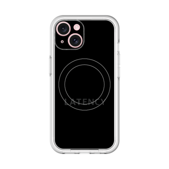 スリムプロテクションプレミアムケース with MagSafe［ LATENCY - Logotype - Black ］