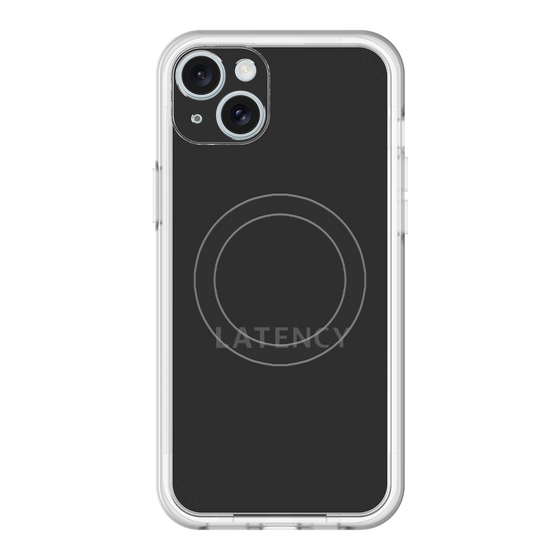 スリムプロテクションプレミアムケース with MagSafe［ LATENCY - Logotype - Black ］