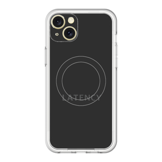 スリムプロテクションプレミアムケース with MagSafe［ LATENCY - Logotype - Black ］