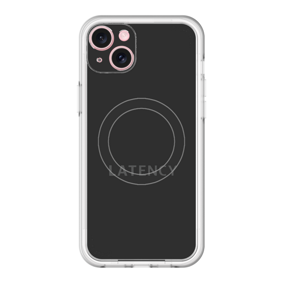 スリムプロテクションプレミアムケース with MagSafe［ LATENCY - Logotype - Black ］