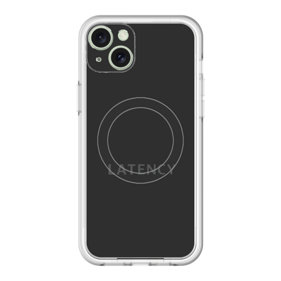 スリムプロテクションプレミアムケース with MagSafe［ LATENCY - Logotype - Black ］