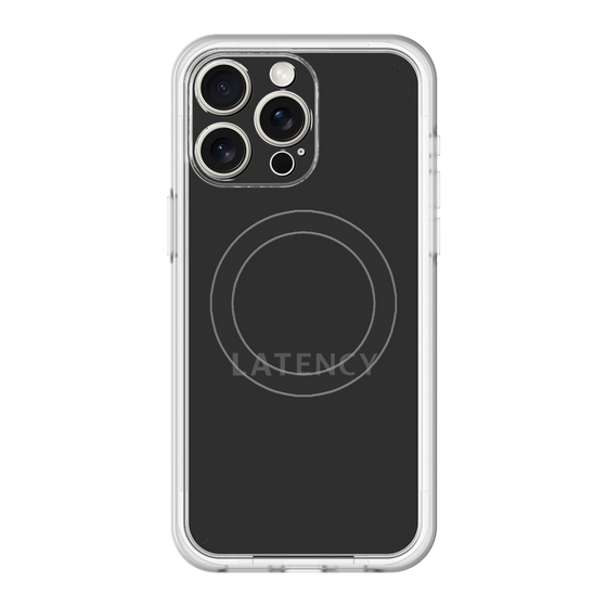 スリムプロテクションプレミアムケース with MagSafe［ LATENCY - Logotype - Black ］