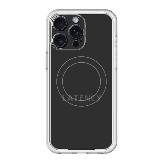 スリムプロテクションプレミアムケース with MagSafe［ LATENCY - Logotype - Black ］