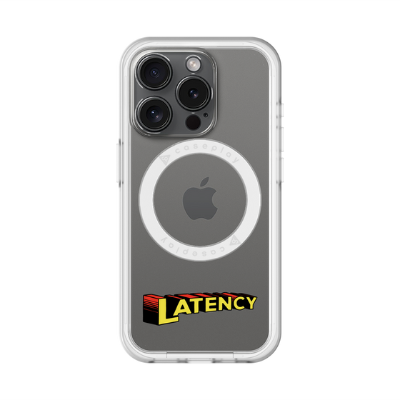 スリムプロテクションプレミアムケース with MagSafe［ LATENCY - Rock logo ］