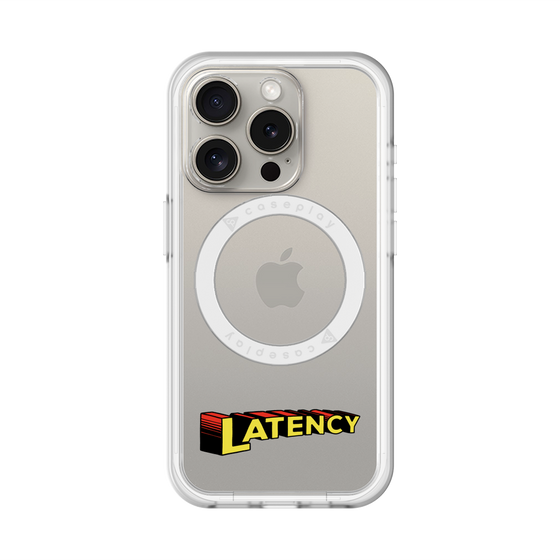 スリムプロテクションプレミアムケース with MagSafe［ LATENCY - Rock logo ］