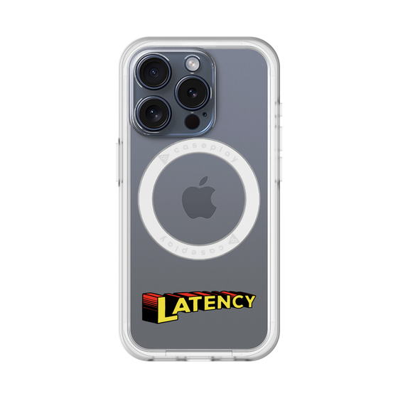 スリムプロテクションプレミアムケース with MagSafe［ LATENCY - Rock logo ］