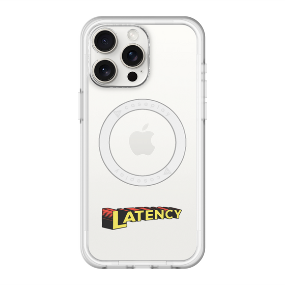 スリムプロテクションプレミアムケース with MagSafe［ LATENCY - Rock logo ］