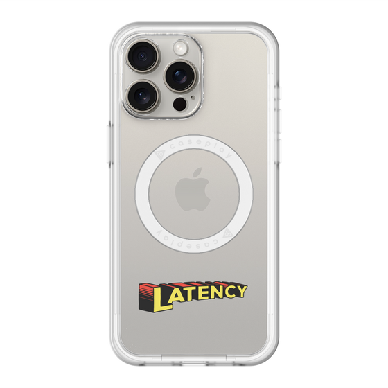 スリムプロテクションプレミアムケース with MagSafe［ LATENCY - Rock logo ］