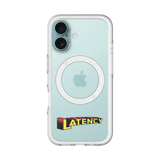 スリムプロテクションプレミアムケース with MagSafe［ LATENCY - Rock logo ］