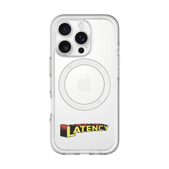 スリムプロテクションプレミアムケース with MagSafe［ LATENCY - Rock logo ］